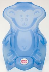 OK-Baby ergonomic bath seat Monkey blue transparent