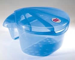 OK-Baby Badewannenhilfe Corall blau transparent