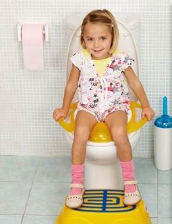 OK-Baby Kinder Toilettensitz Pinguo Soft mit Griff weiß