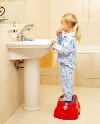 OK Baby slip-proof step-up stool Herbie turquoise