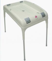 OK-Baby Wickeltisch und Wannenständer mit Ablaßsystem für Babybadewanne / Babywanne