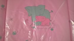 Osann Wickelauflage Elefant rosa 70 x 85 cm