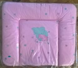 Osann Wickelauflage Elefant rosa 70 x 85 cm