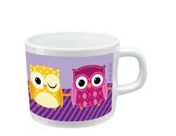 POS children's mugs in colourful owl design