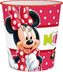 POS waste paper basket made of polypropylene in Minnie Mouse design