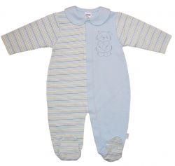 Pyjama Panda light blue size 56cm