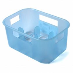 Bottle Crate for 6 Wide-Neck Bottles or 8 Standard Bottles Pearly Light Blue