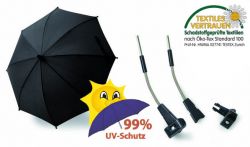 reer Sonnenschirm de Luxe mit UV-Schutz 50+  -  schwarz