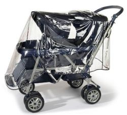 reer PEVA Regenschutz für Geschwisterwagen