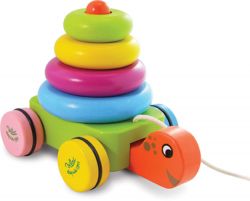 Vilac - pull along wooden turtle 