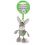 Nici Donkey 7cm Beanbag Keyring Talisminis