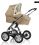 i'coo Kinderwagen Peak 4 Air mit Cocoon Pinstripe Beige