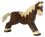 Holztiger - "On the Farm" Horse dark brown