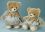 Mamabear with 3 boys teddy bear beige-coloured 40 cm