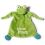 Nici Cuddle Cloth Frog "kleiner Prinz" 25x25cm