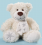 Seat Bear "Crystal" 18cm white m. Scarf shagmy soft plush