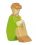 Holztiger - "Weihnachtszauber" Holzfigur, Hirte mit Flöte, sitzend