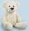 Giant cuddly bear "Aaron" 115 cm cream soft plush crumpled