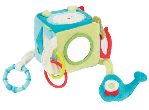 Fehn Activity-Würfel Sweetheart - Motorikspielzeug Für Babys Ab 0 Monaten 10x10cm