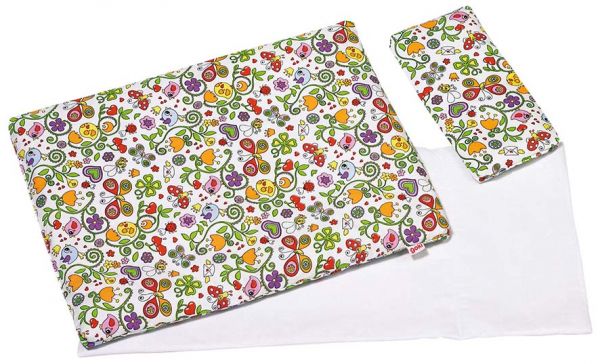 GOKI Puppenbettzeug Frühlingserwachen Puppenbetten Kopfkissen Oberbett Decke GOKI Puppenbettzeug Frühlingserwachen Puppenbetten Kopfkissen Oberbett Decke