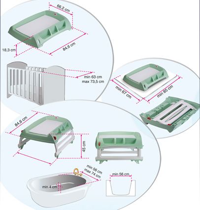 ok baby changing table