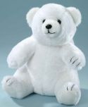 Polar bear sitting.