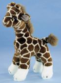 Plush giraffe with white feet