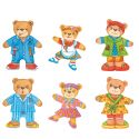 Dress-up doll puzzle bear family...