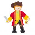 Piratenkapitän mit Schwert und K...