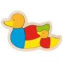 Insert puzzle duck family