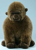 Sitzender Plüsch-Gorilla