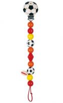 Colorful wooden beads on clip, f...