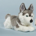 The lying Husky is made of soft ...