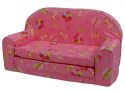 Softly upholstered kids sofa wit...