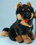 sitzender Schäferhund