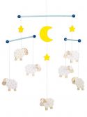 Sheep mobile - cute figures danc...