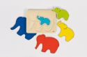 Colorful wooden puzzle, suitable...