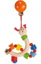 Colorful wooden figure with bell...