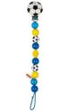 Colorful wooden beads on clip, f...