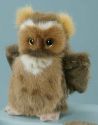 brown-mottled plush owl