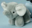 Standing plush elephant with cor...